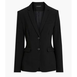 RAG & BONE Razor crepe blazer in Black Size 10